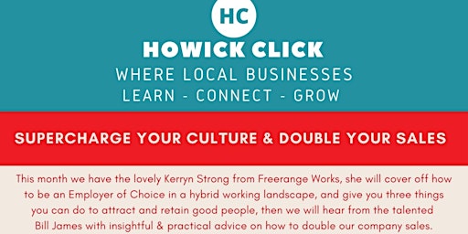 SUPERCHARGE  your culture & double your sales  | June 30th