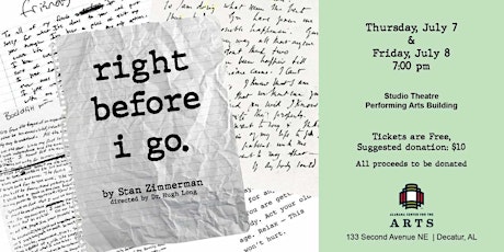 The Athenian Players present "right before i go" by Stan Zimmerman tickets