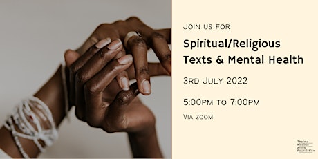 Spiritual/Religious Texts & Mental Health tickets