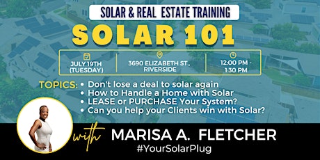 Solar 101 - Solar & Real Estate Training tickets