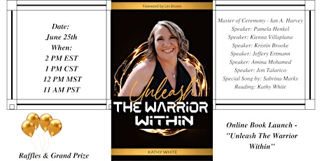 Online Book Launch - "Unleash The Warrior Within" - June 25th at 12 pm MST