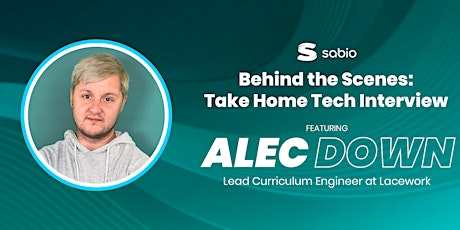 Sabio Tech Speaker Series:  Alec Down tickets