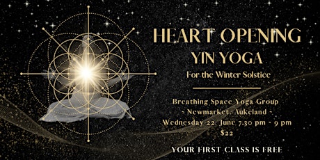 Heart Opening Yin Yoga with Christina in Newmarket, Auckland