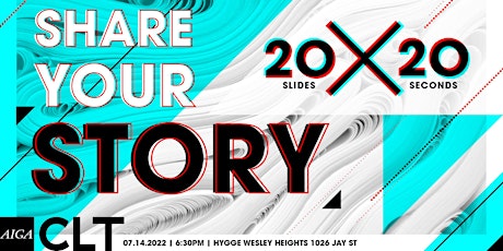 Imagen principal de SHARE YOUR STORY - 20X20 EDITION