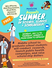Image principale de Summer of Science, Service and Scholarship