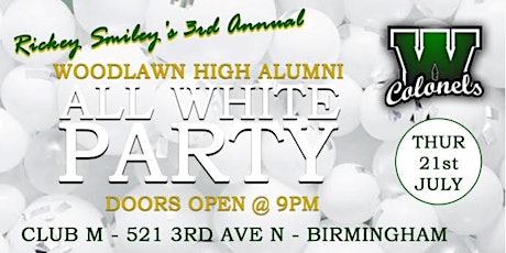 WHS 3RD ANNUAL RICKEY SMILEY ALL WHITE PARTY tickets