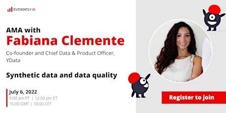 AMA w/Fabiana Clemente, Co-founder, Chief Data and Product Officer @ YData tickets