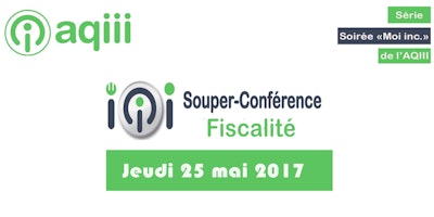Souper Conférence - Fiscalité