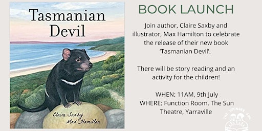 Sun Bookshop Presents: TASMANIAN DEVIL BOOK LAUNCH