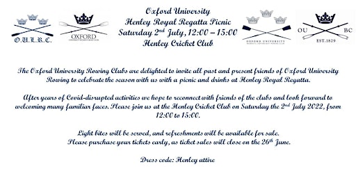 Oxford University Henley Picnic