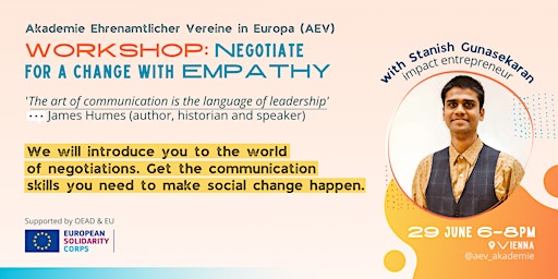 WORKSHOP: Negotiate for a change with empathy