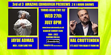 3rd of 3 Amazing Edinburgh Preview Shows tickets