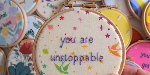 Embroidery Workshop - Stitch your own Quote Hoop!