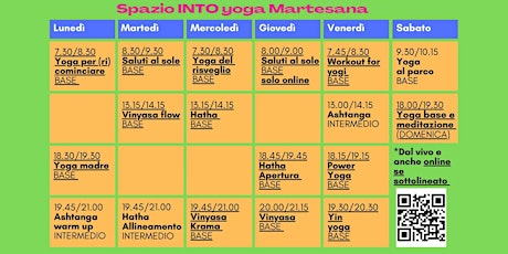 Yoga, dalla base alla meditazione Vipassana DAL VIVO, domenica 18.00/19.30 biglietti