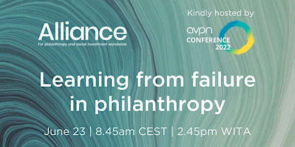 Learning from failure in philanthropy