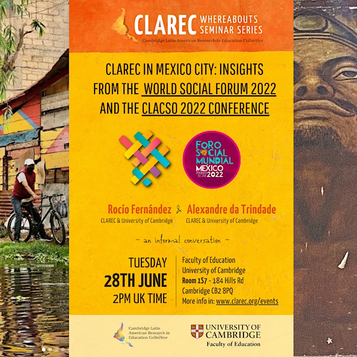 CLAREC - Insights from the  World Social Forum 2022 and the CLACSO 2022 image