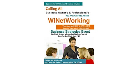 WINetWorking Business Strategies Event primary image