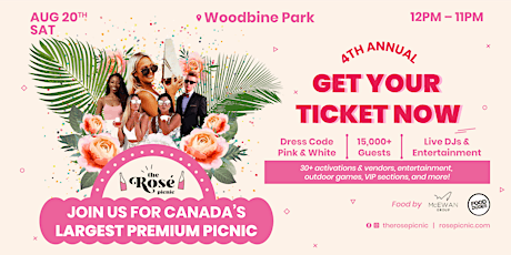 The Rosé Picnic 2022 | VIP Tables, Tents, and Booths tickets