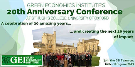 GEIs 20th Anniversary Conference at  St Hugh's College Oxford