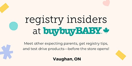 Registry Insiders at buybuy BABY: Vaughan