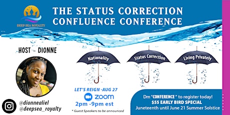 ✨ THE STATUS CORRECTION CONFLUENCE CONFERENCE ✨ primary image
