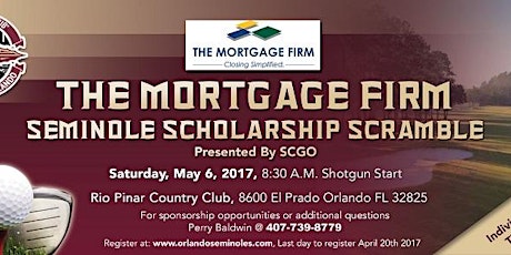 Imagen principal de The Mortgage Firm Seminole Scholarship Scramble Presented by SCGO