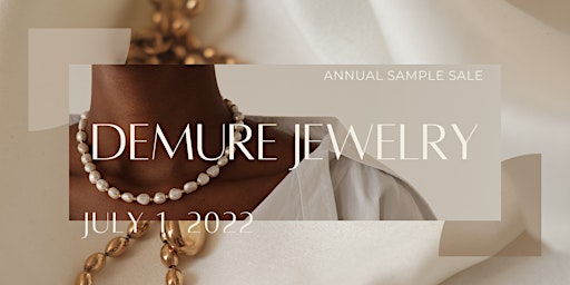 DeMure Jewelry Summer Sample Sale