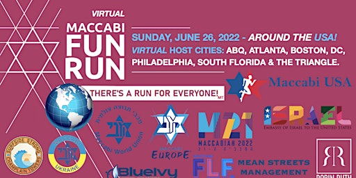 2022 Maccabi USA Virtual FunRun (Sunday, June 26, 2022)