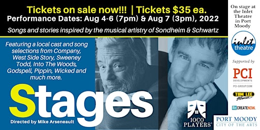 STAGES: Songs of Sondheim & Schwartz: Broadway Concert-Style Musical Revue