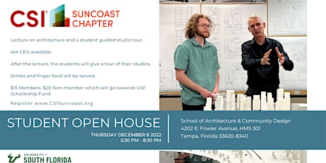USF School of Architecture & Community Design Student Open House