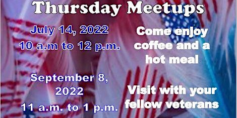 Thursday Veteran Meetups - September 8, 2022