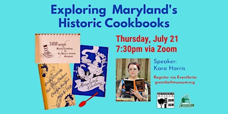 Exploring Maryland's Historic Cookbooks