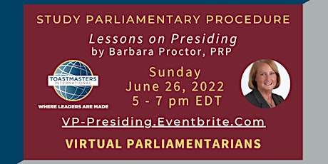 Virtual Parliamentarians Special Events primary image