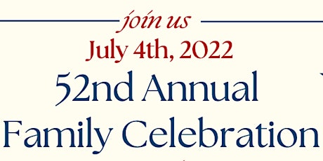52nd Annual Family Celebration tickets