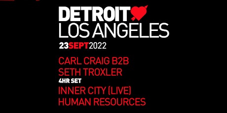Minimal Effort x Detroit Love: Carl Craig x Seth Troxler, Inner City (Live)
