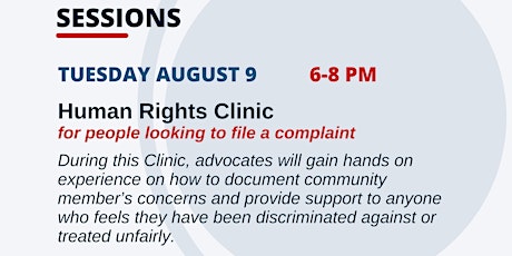 Human Rights Clinic for people looking to file a complaint (Lethbridge) tickets