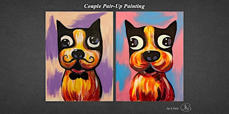 Sip and Paint (Pair-Up Painting) : Couple Silly Dog (Friday) tickets