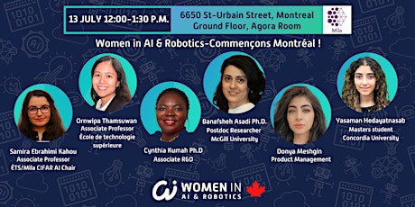 Women in AI & Robotics - Commençons Montréal! tickets