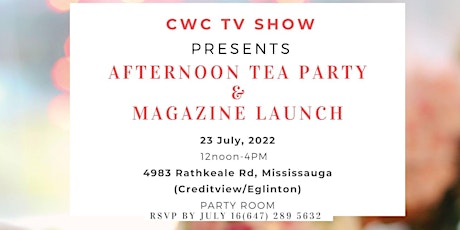 Afternoon Tea Party& Magazine Launch tickets