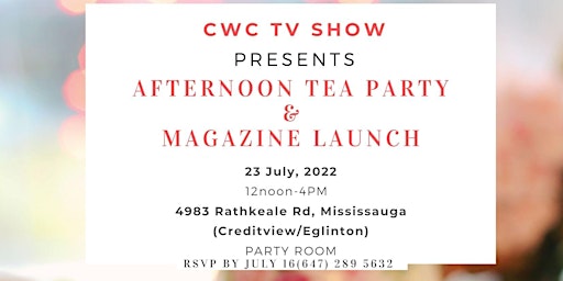 Afternoon Tea Party& Magazine Launch