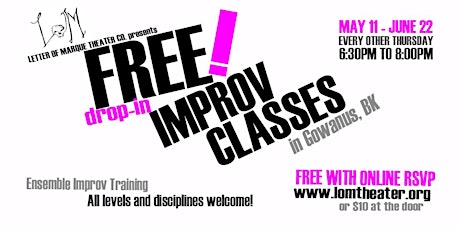 FREE IMPROV CLASS in BROOKLYN! primary image