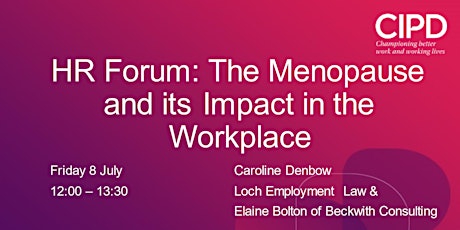 The Menopause and its Impact in the Workplace tickets