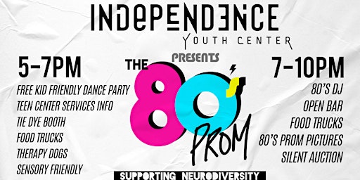 The 80's Prom Fundraiser Supporting Nuerodiverse Teen Center
