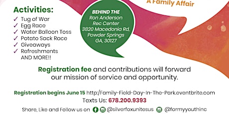 Family Field Day in the Park