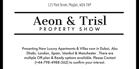 Luxury Property Investing | London | Dubai | Abu Dhabi | Spain | Istanbul | tickets