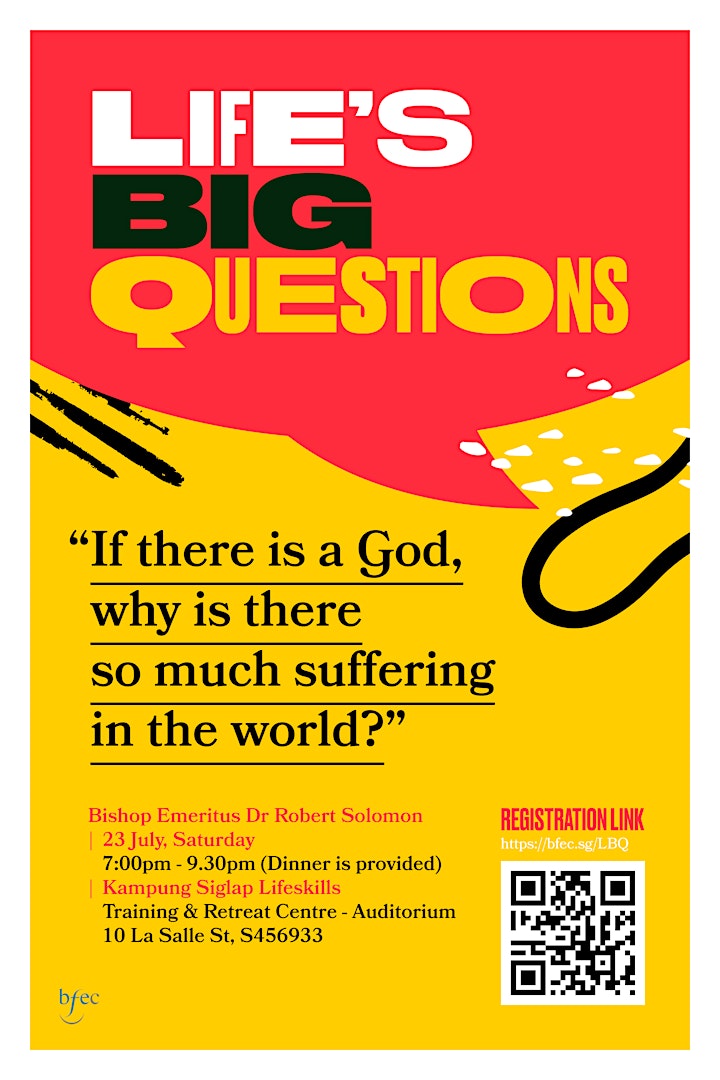 Life’s Big Questions - Session #2 on 23 July (Sat) image