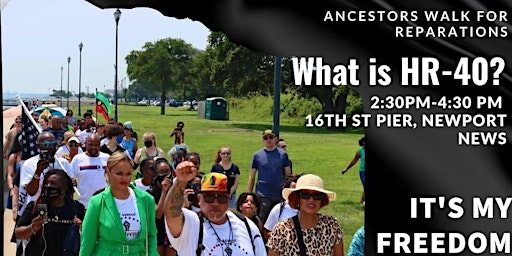 Juneteenth757 Ancestors walk for Reparations & Dove release.