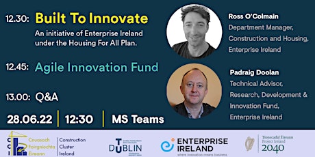 Built to Innovate  & Agile Innovation Fund tickets
