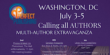 DC Multi-Author Launch Extravaganza  (3 separate locations) tickets