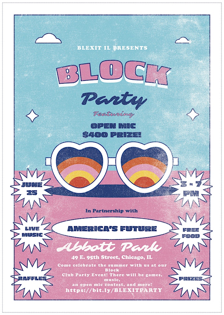 BLEXIT Block Party with Open Mic image